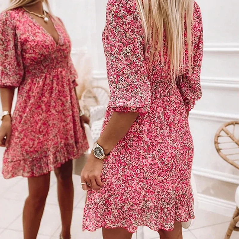 Sophie™ – Geblümtes Chiffonkleid