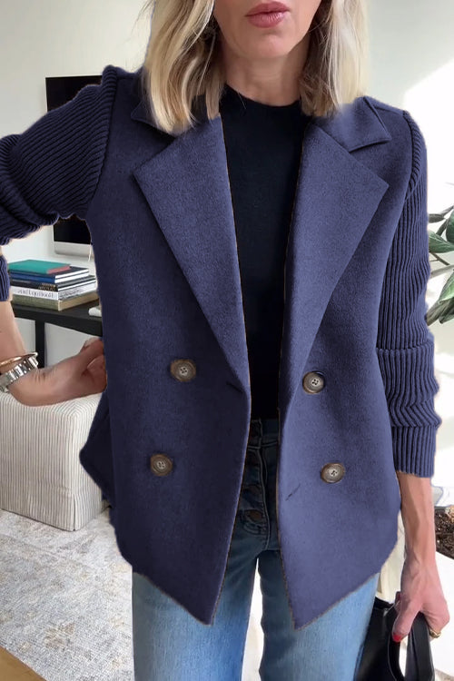 Valenzora | Elegant blazer with contrasting sleeves