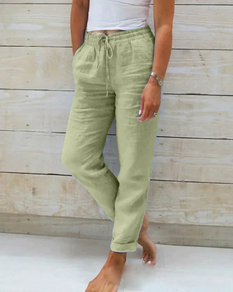 Valenzora | Elegant linen trousers for women