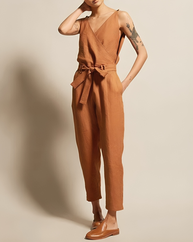Valenzora | Comfortable linen jumpsuit