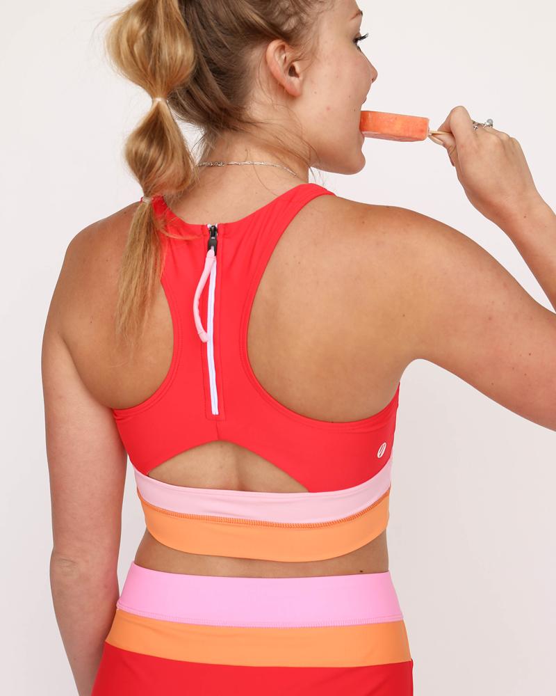 Valenzora | Madi Textured Color Block Bikini Set