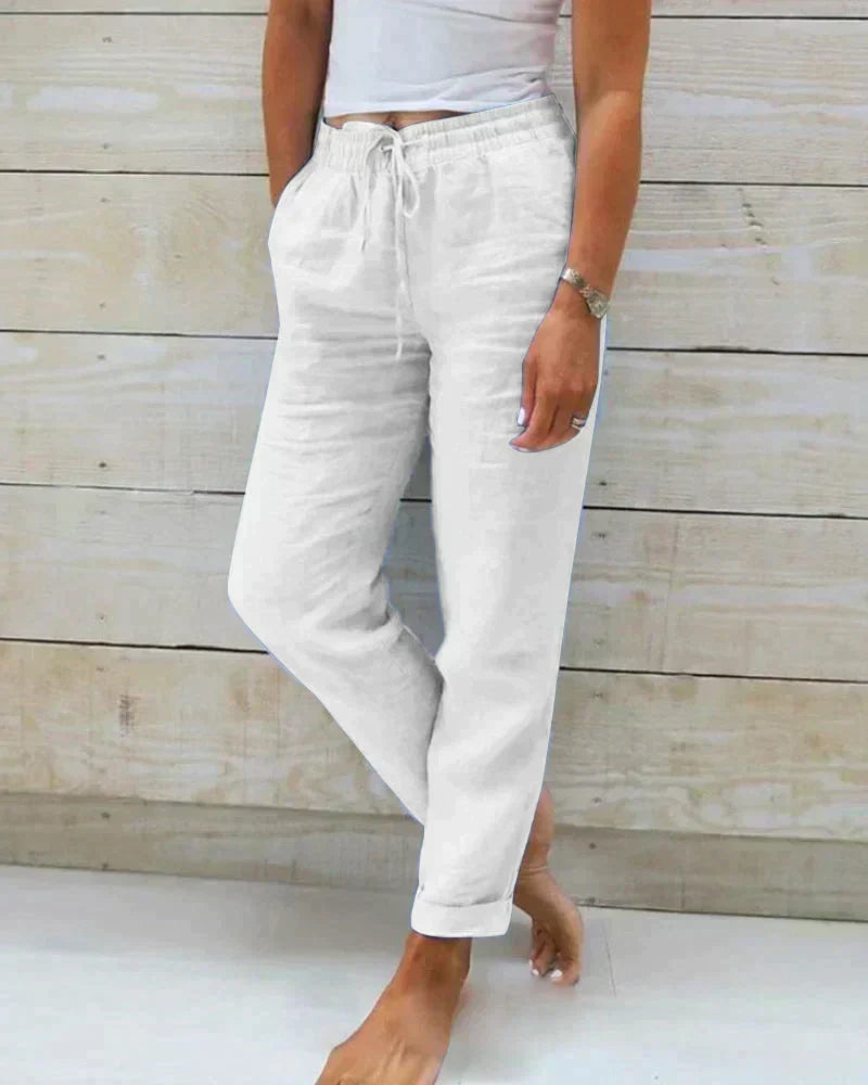 Valenzora | Stylish linen women's trousers