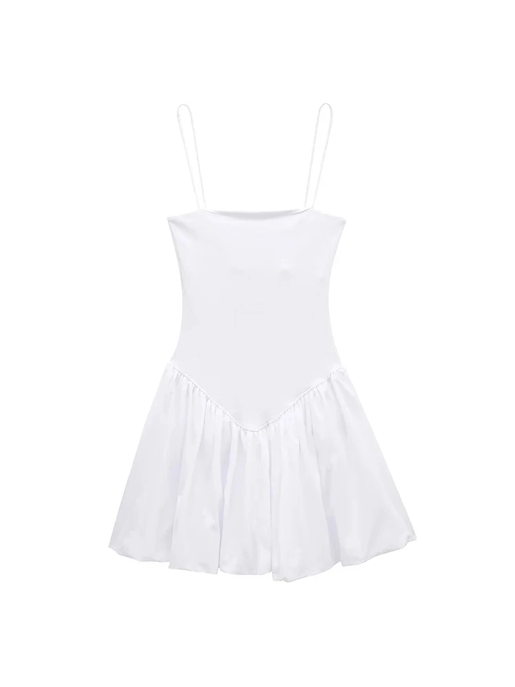 Sophia™ Popeline-Minikleid mit Puffärmeln