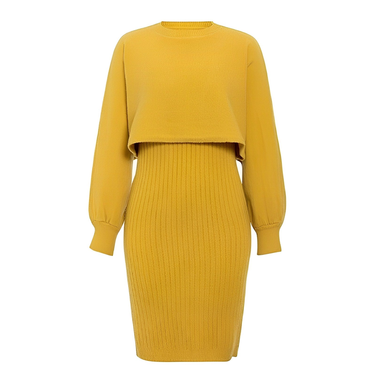Valenzora | 2-piece knitted dress with flutter sleeves