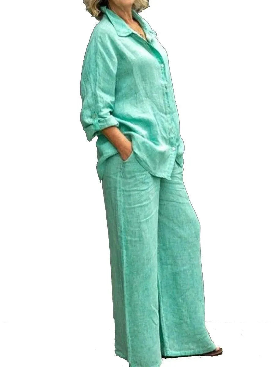 Valenzora | Women's suit with trousers and casual shirt