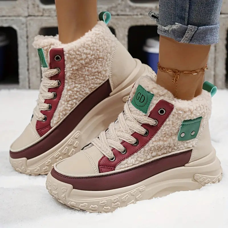 – Velvet snow boots