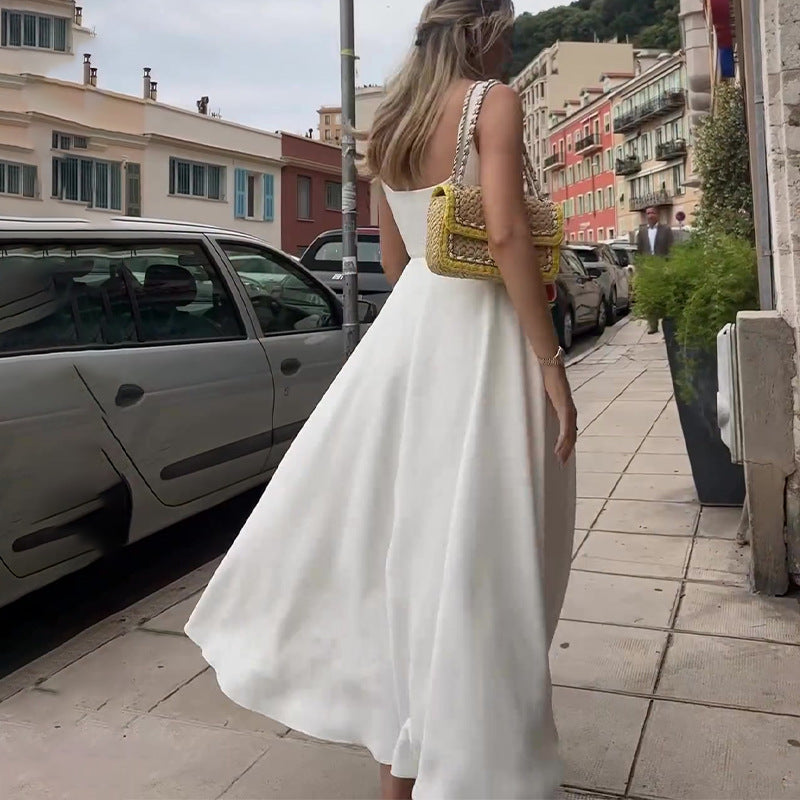 Valenzora | Trägerkleid mit eckigem Ausschnitt