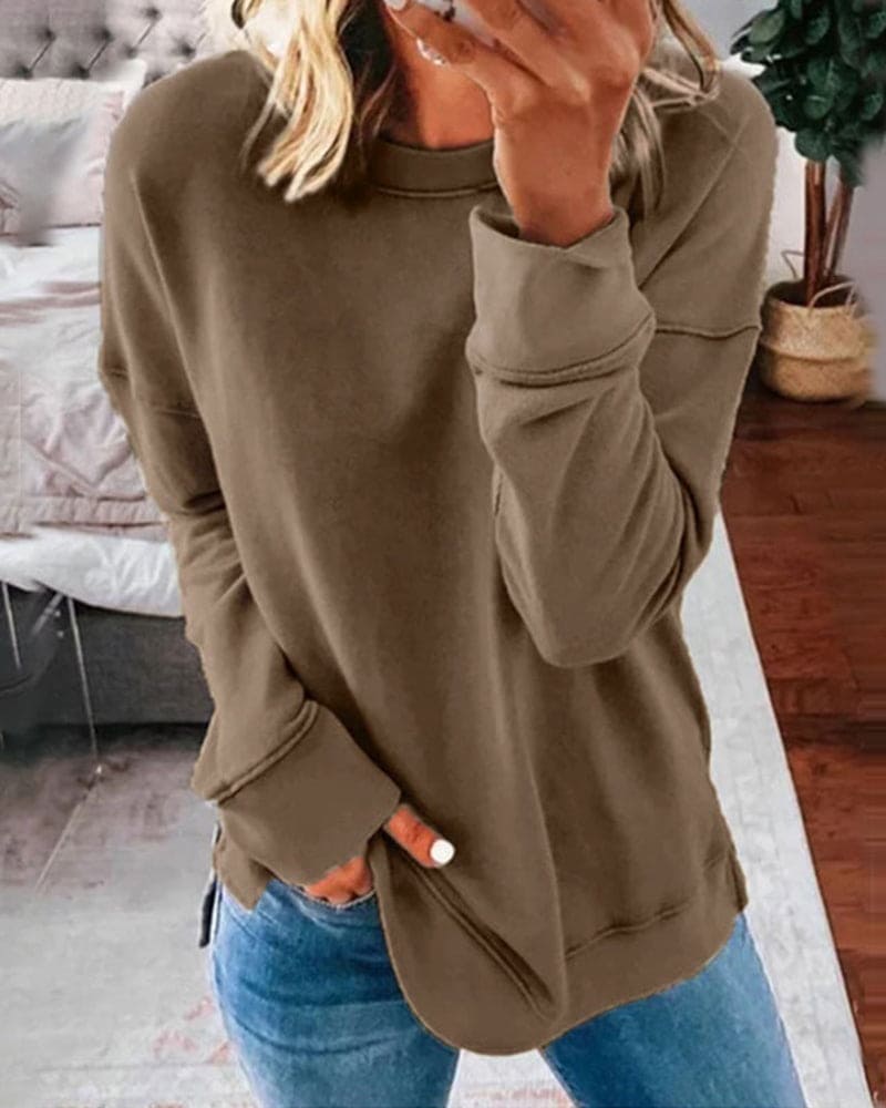 Valenzora | Solid Color Women's Sweatshirt