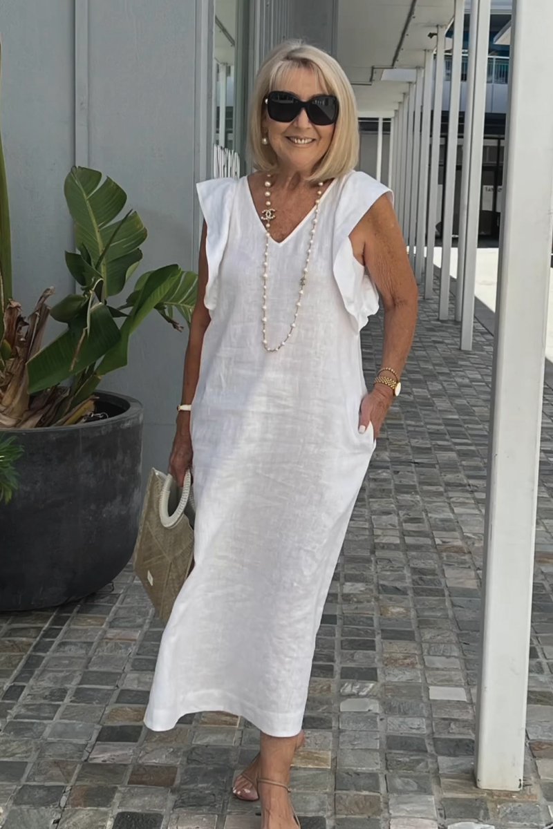 Valenzora | Casual dress made of cotton and linen