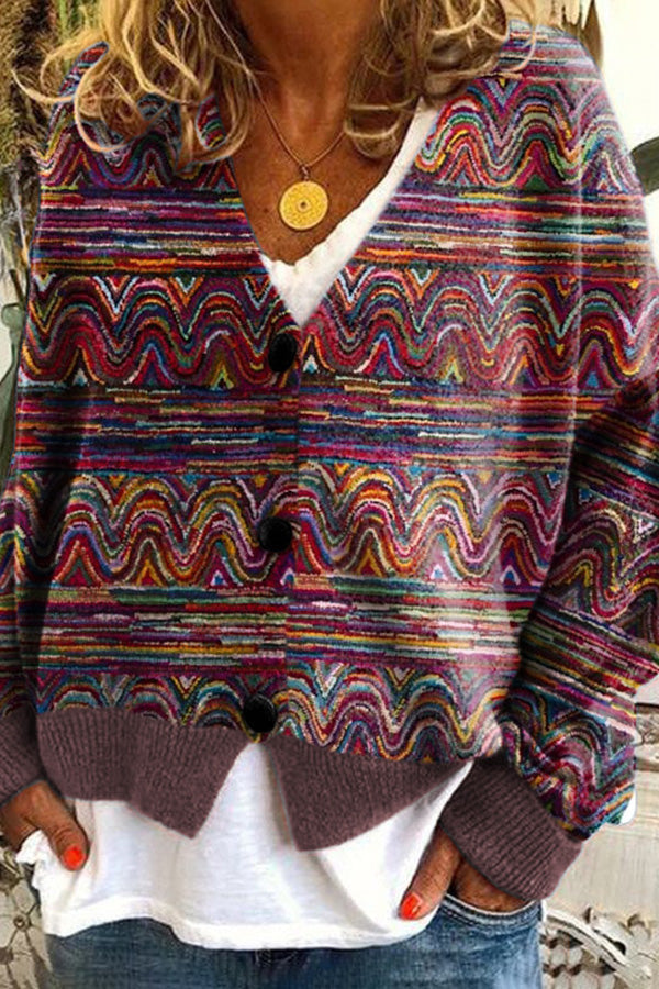 Valenzora | Bedruckte Boho-Weste im Vintage-Stil