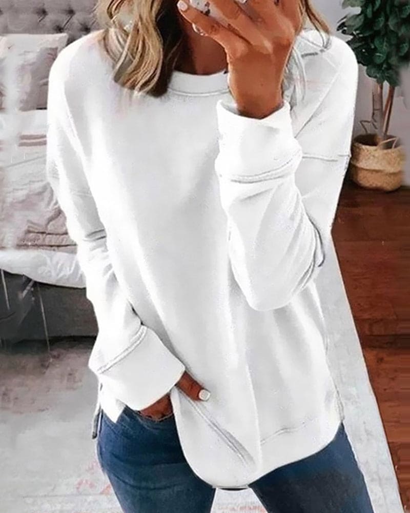 Valenzora | Solid Color Women's Sweatshirt