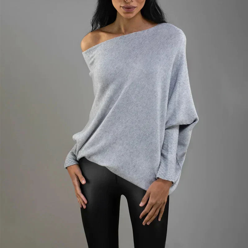 Valenzora | Luxuriöser Pullover mit offener Halslinie