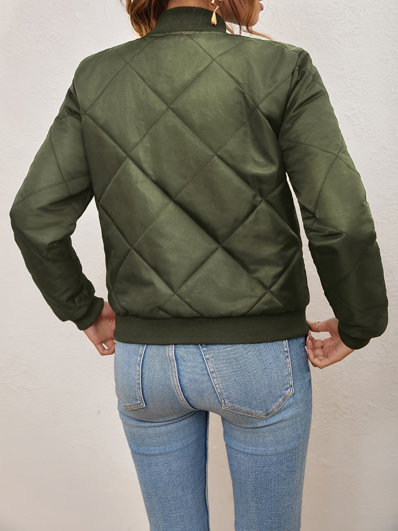 Valenzora | Bomberjacke für Damen mit Argyle-Muster