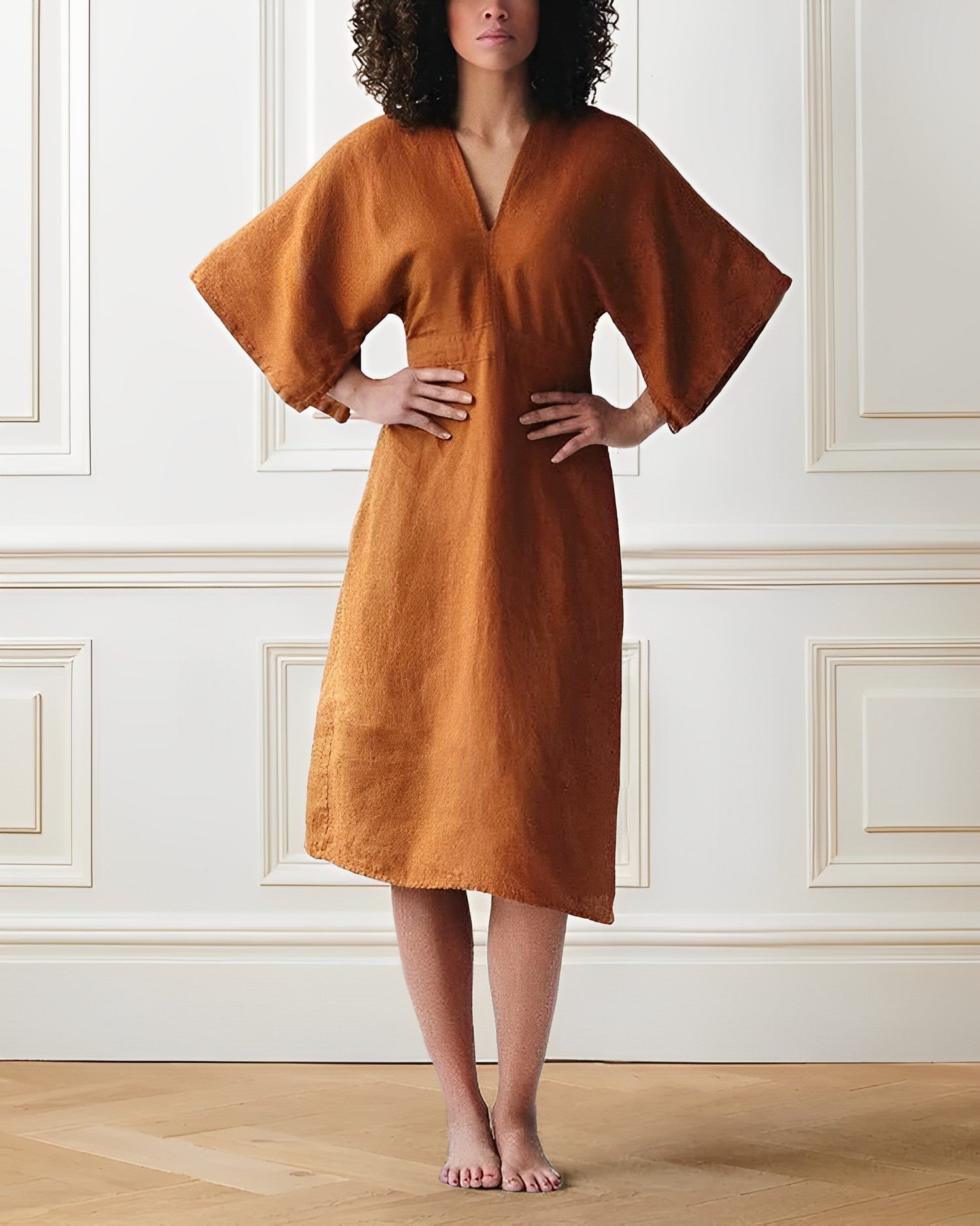 Valenzora | Elegantes Leinenkleid
