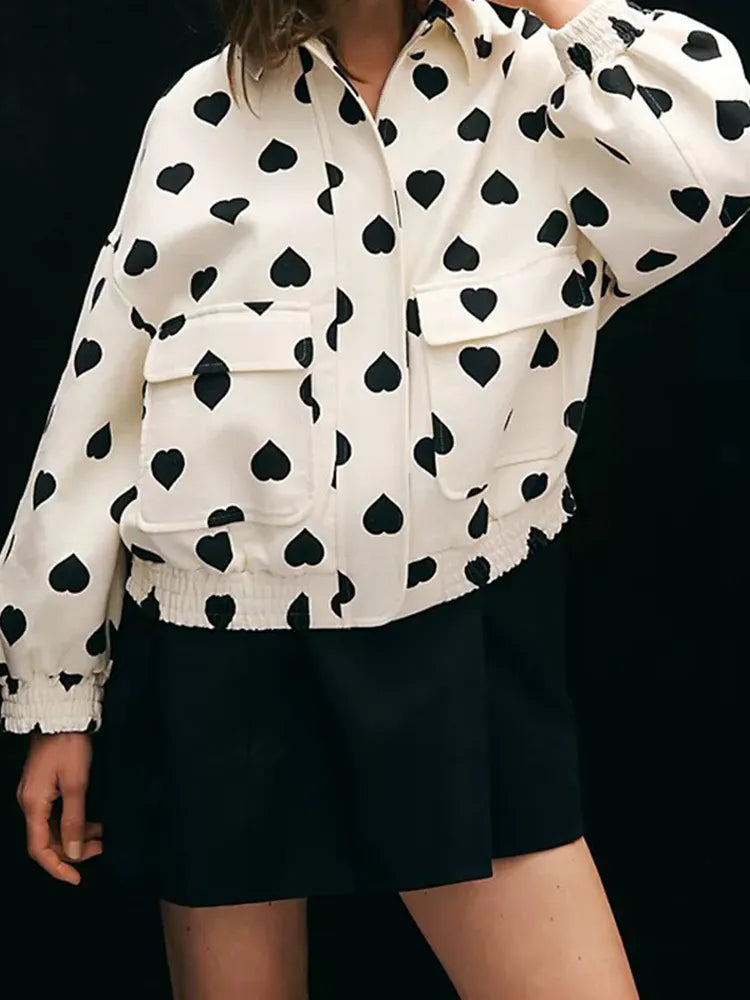 Valenzora | Jacket with heart print