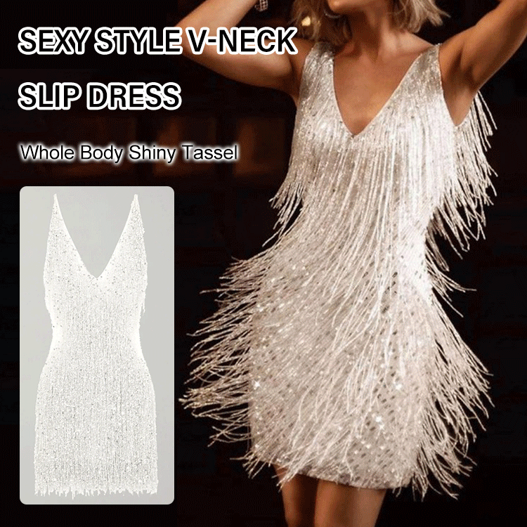 Valenzora | Slip Dress - Seductive V-neck dress for a stylish look