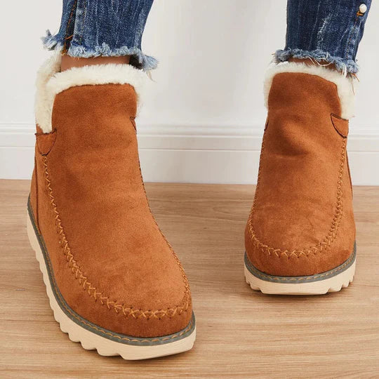 Valenzora | Bequeme Damen-Stiefeletten mit Fellfutter