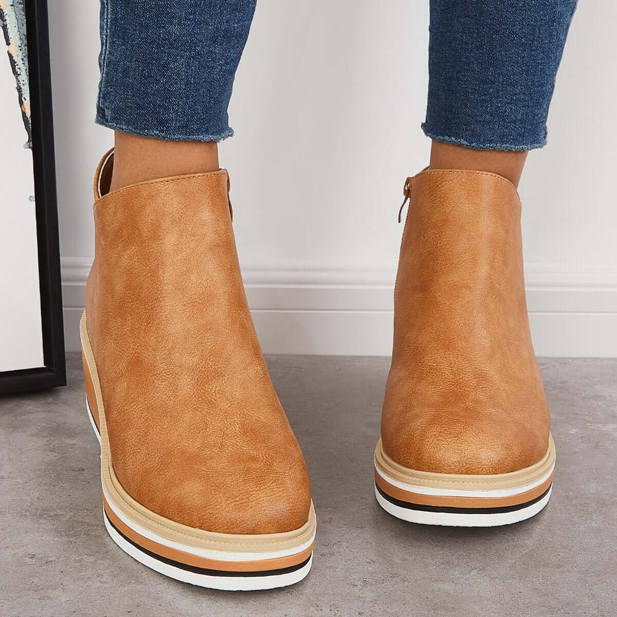 Valenzora | Stylish Autumn Orthopedic Ankle Boots for Women