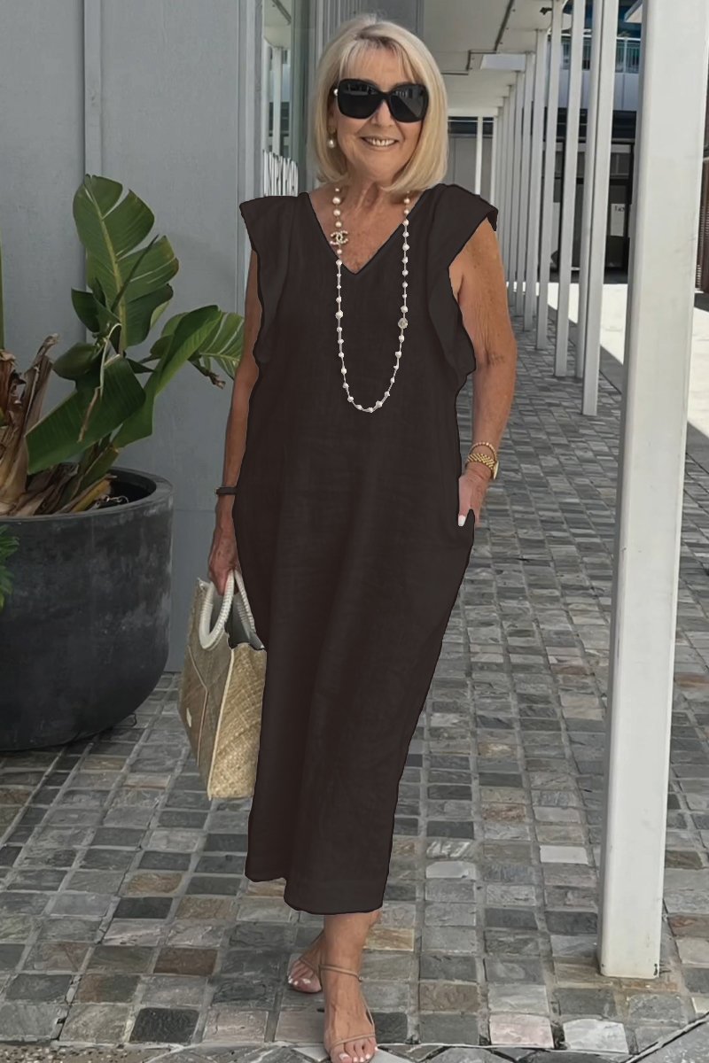 Valenzora | Casual dress made of cotton and linen