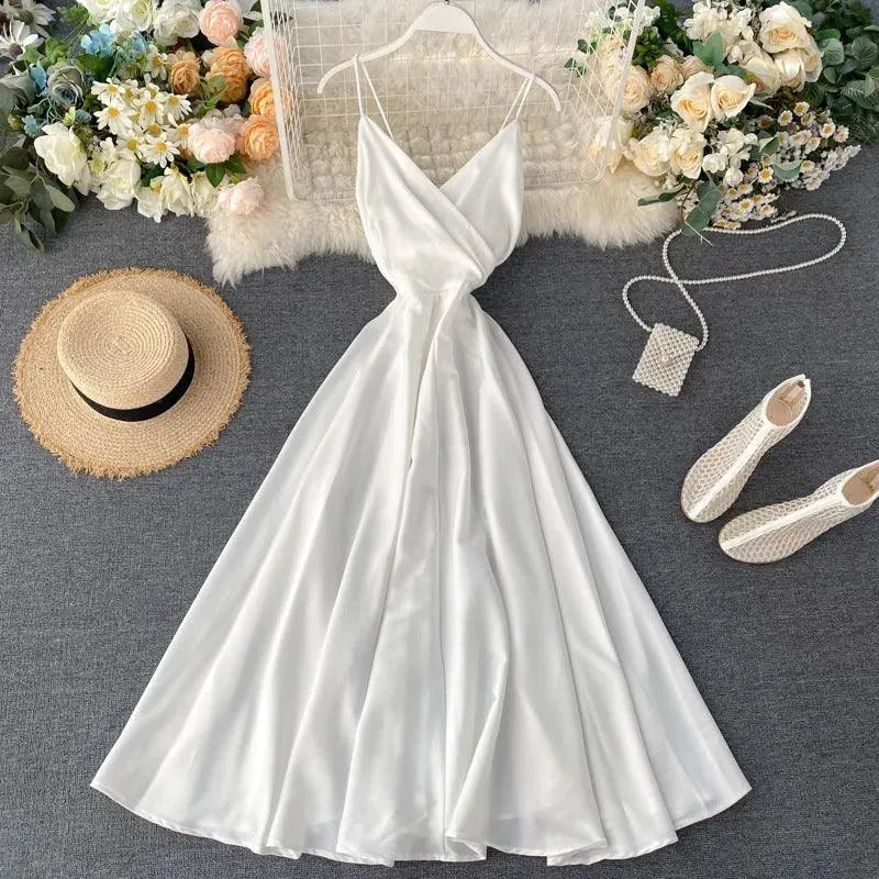 Valenzora | Goddessenkette Knöchellanges Taillenkleid