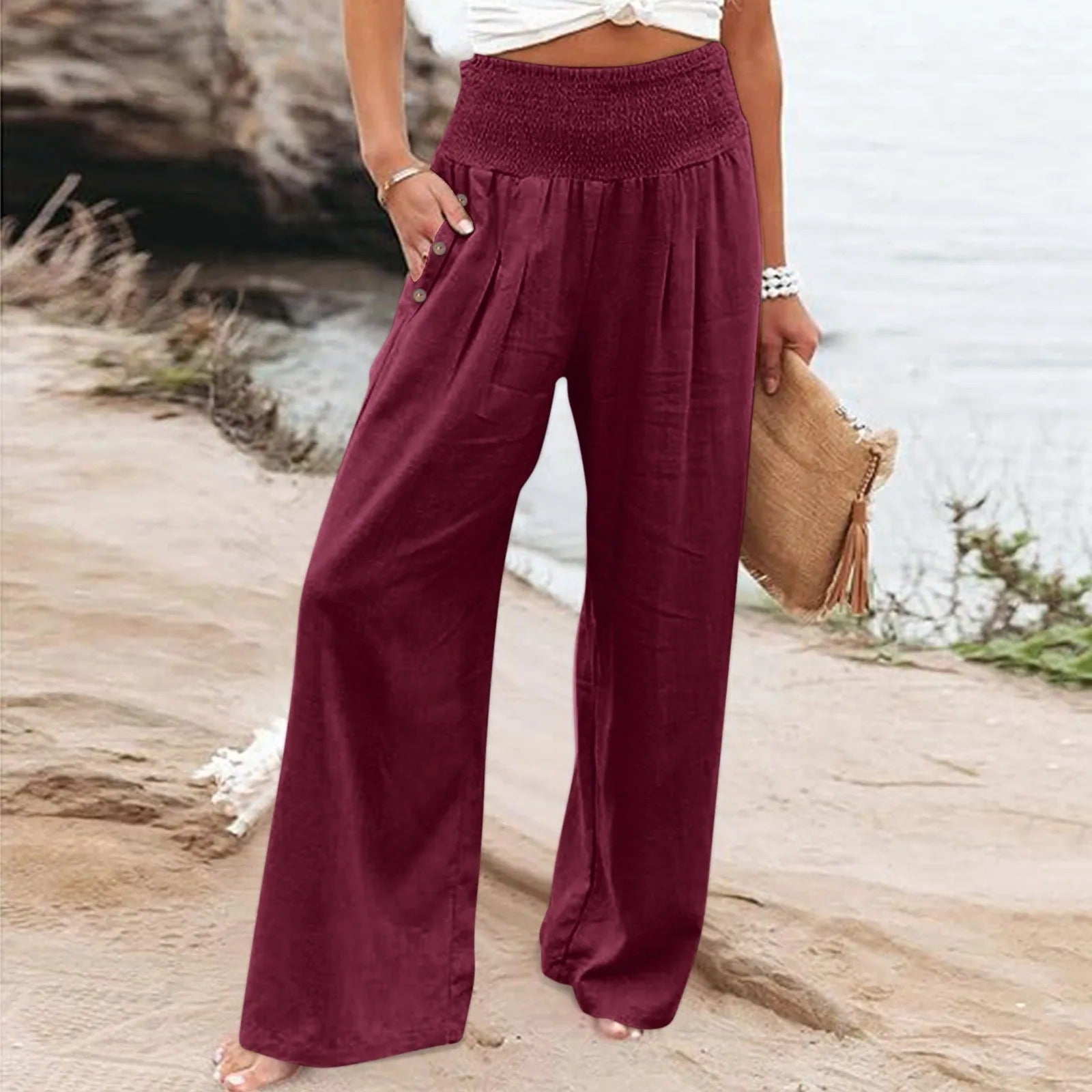 Valenzora | Floral summer trousers