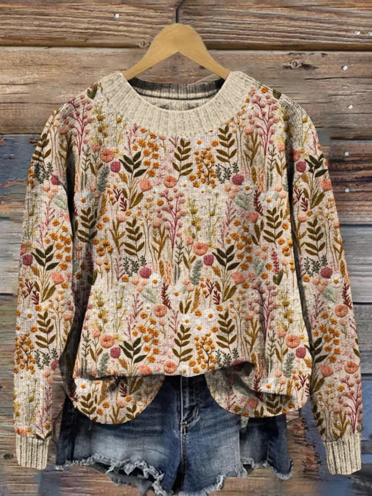 Valenzora | Comfortable floral sweater