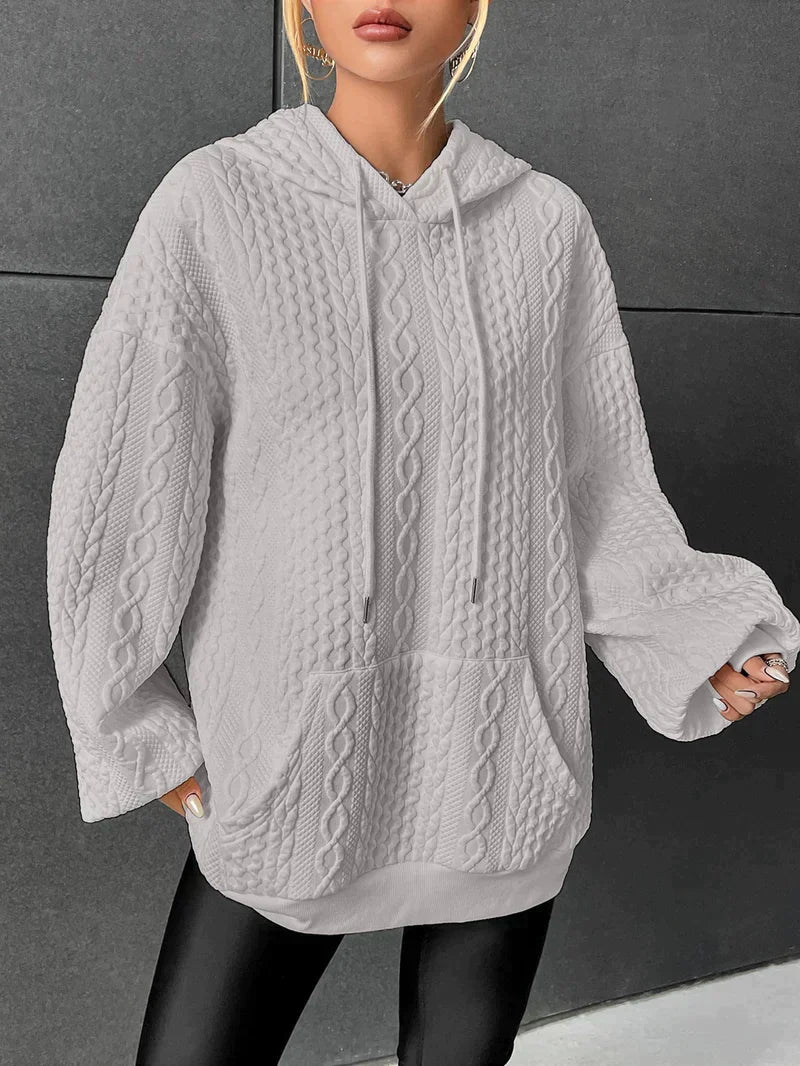 Kathryn™ - Oversized Kapuzenpullover mit Tunnelzug