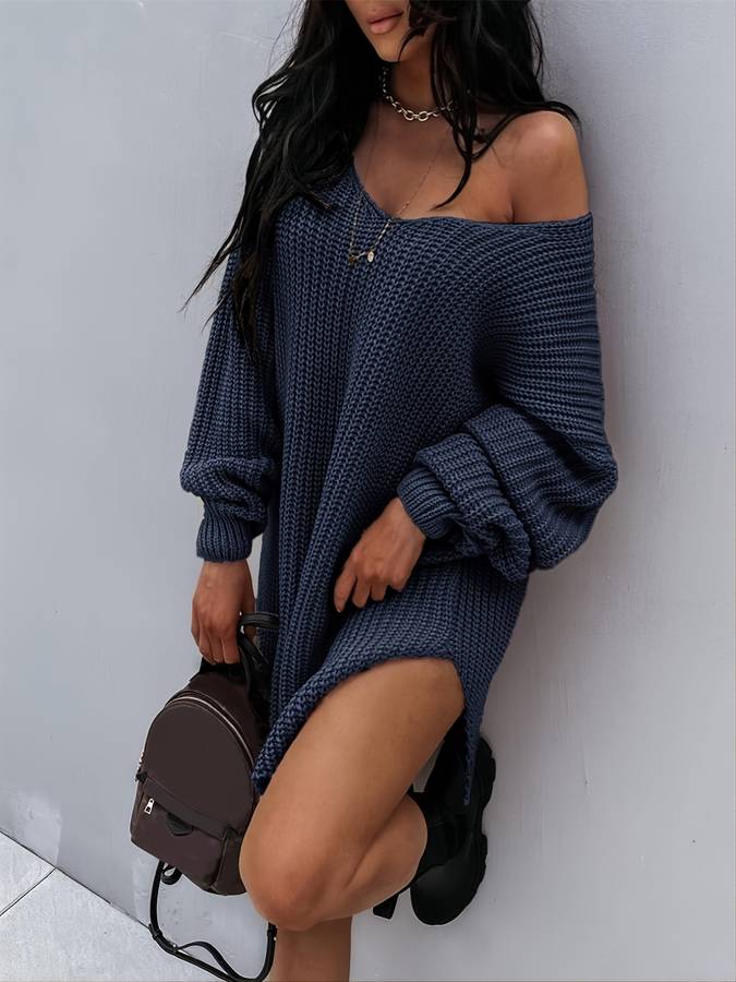 Valenzora – Übergroßes Strickkleid