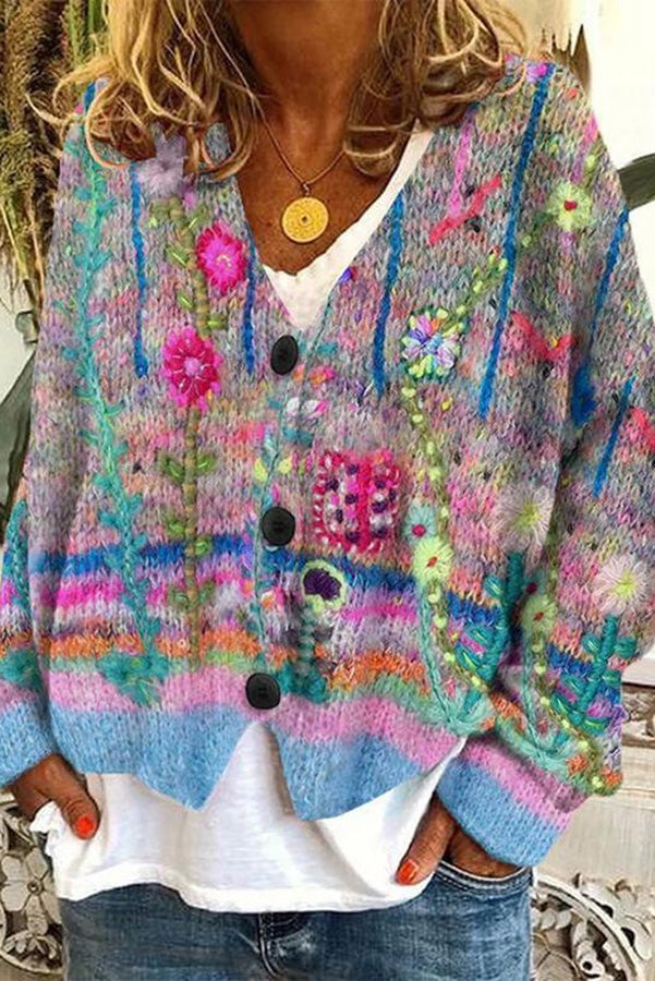 Valenzora | Bedruckte Boho-Weste im Vintage-Stil