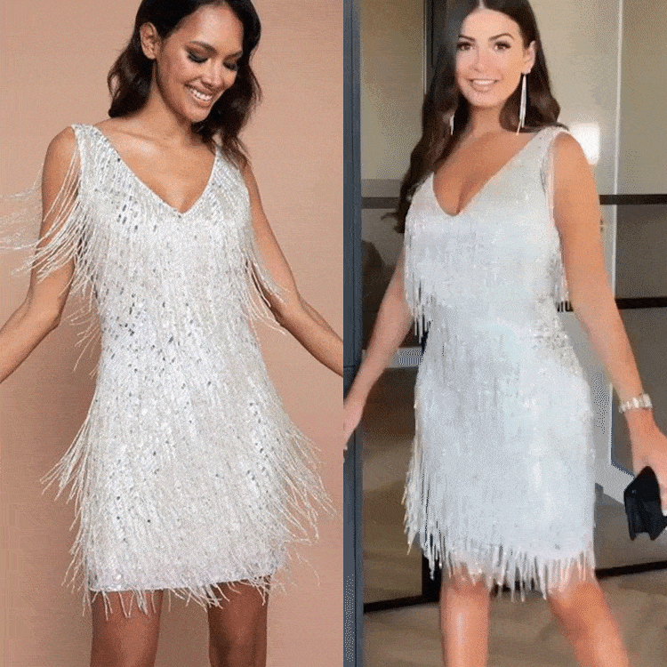 Valenzora | Slip Dress - Seductive V-neck dress for a stylish look