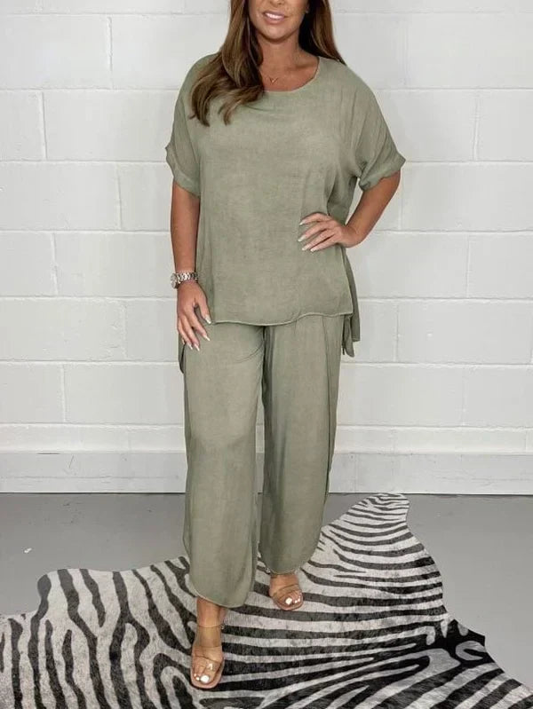 Valenzora | Two-piece suit set with sleeves for women | Stylish and comfortable outfit