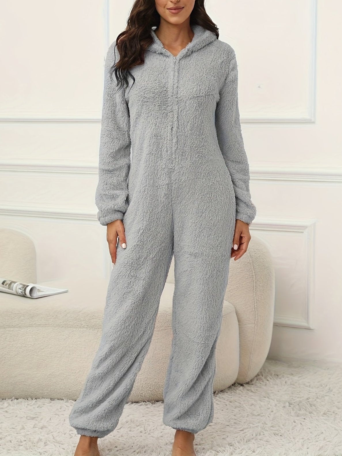 Valenzora | Kapuzen-Lounge-Jumpsuit für stilvollen Winterkomfort für Frauen