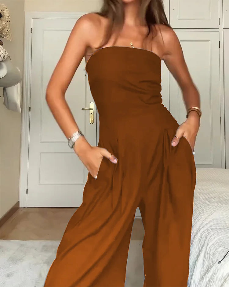 Valenzora | Elegant Off-Shoulder Jumpsuit for Women