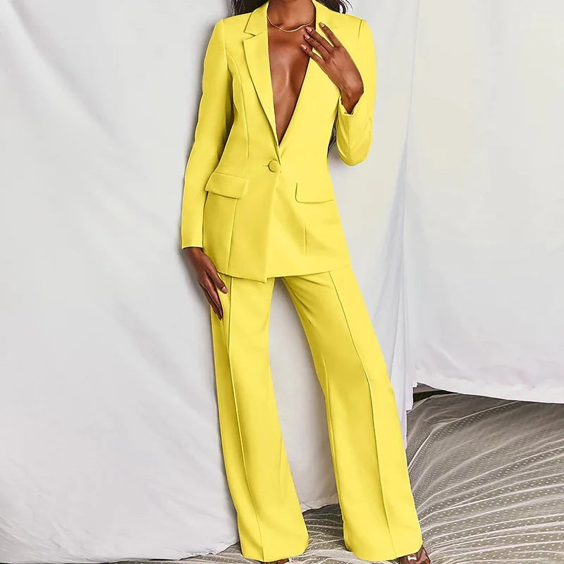 Valenzora | Eleganter Damenanzug mit langen Ärmeln und Hose