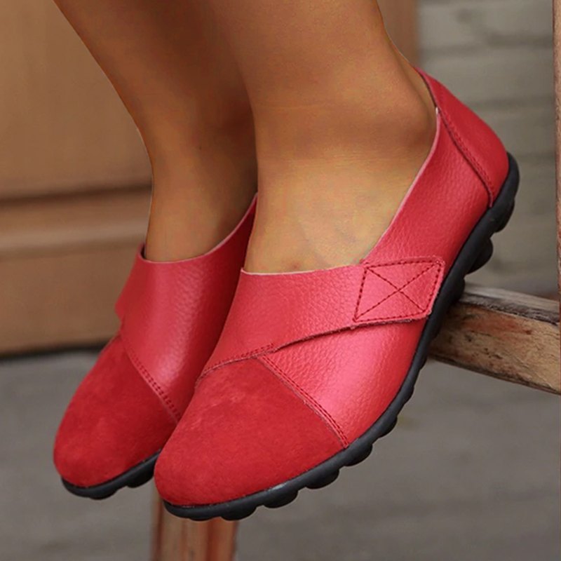 Valenzora | Orthopedic Leather Slip-On Loafers for Women