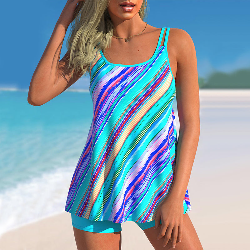 Valenzora | Tankini-Set mit Streifenmuster