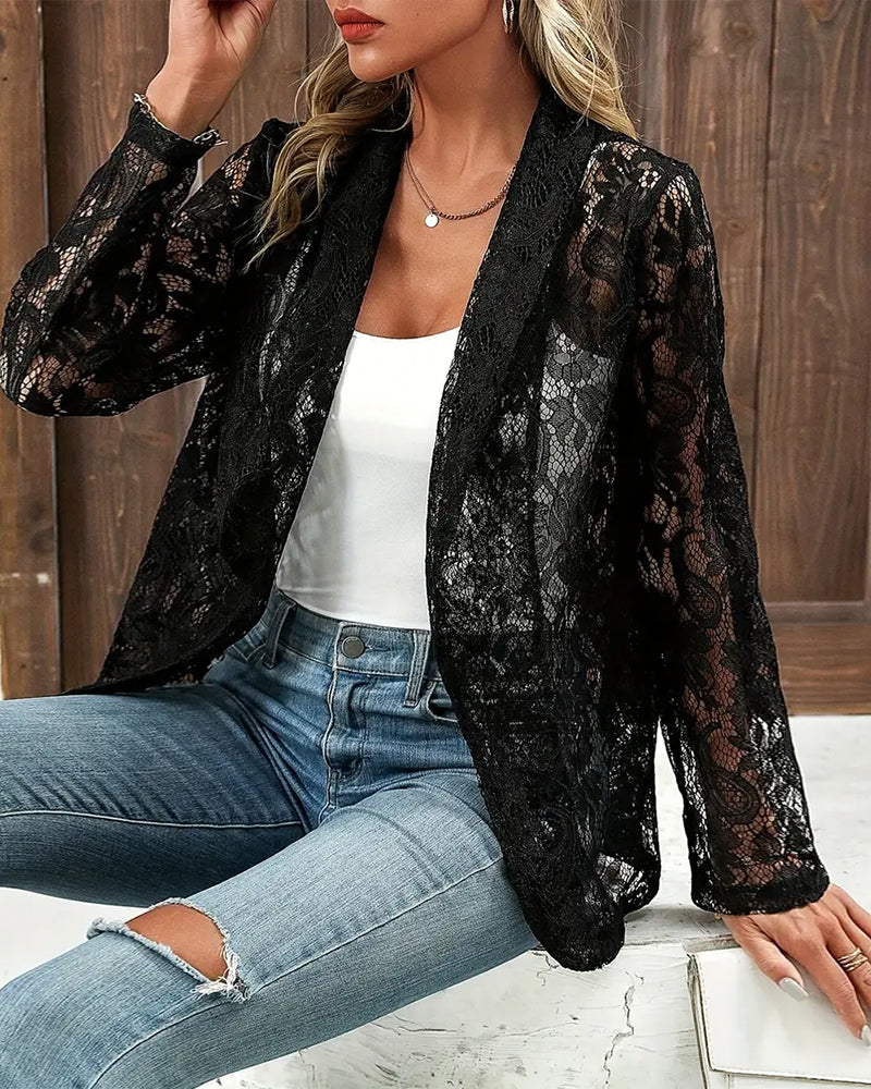 Valenzora | Elegant blazer with lace
