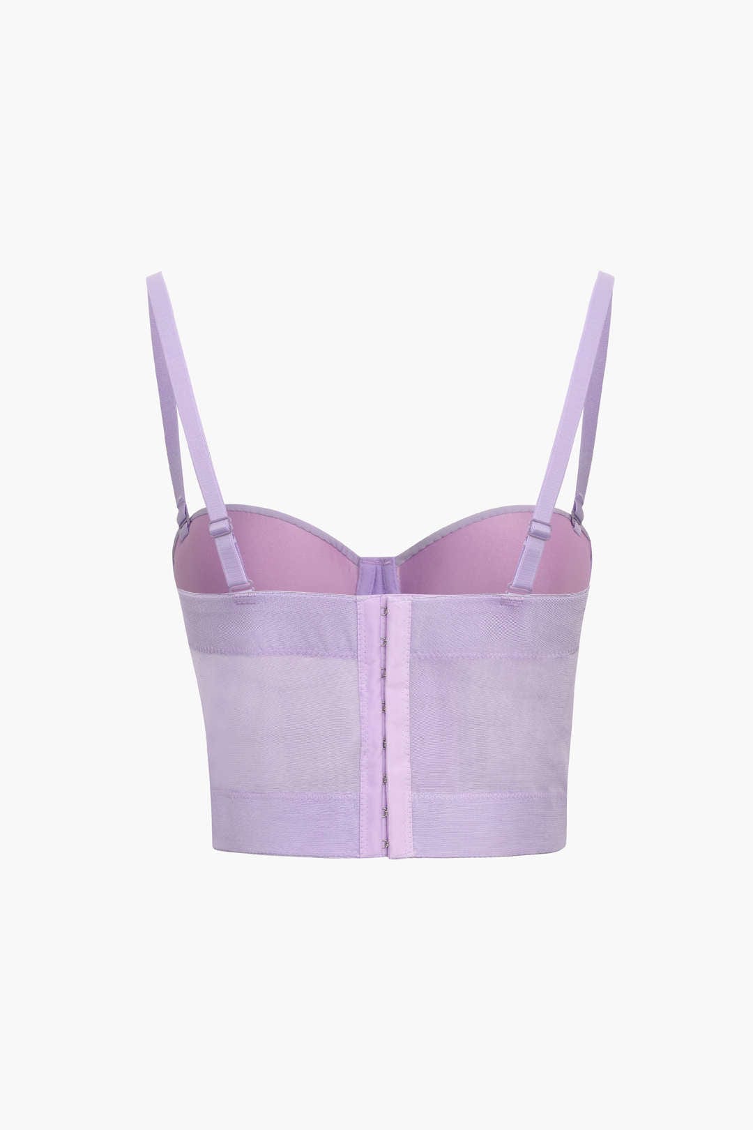 Valenzora | Figurbetontes Bustier-Top mit Bügelkörbchen und transparenter Mesh-Struktur