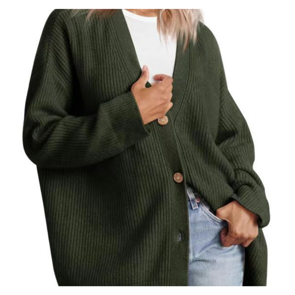Valenzora | Chic Oversized Cardigan with Buttons for Women