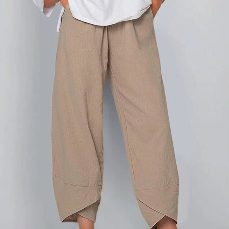 Valenzora | Women's Trousers Lightweight Cotton and Linen Women's Summer Comfort