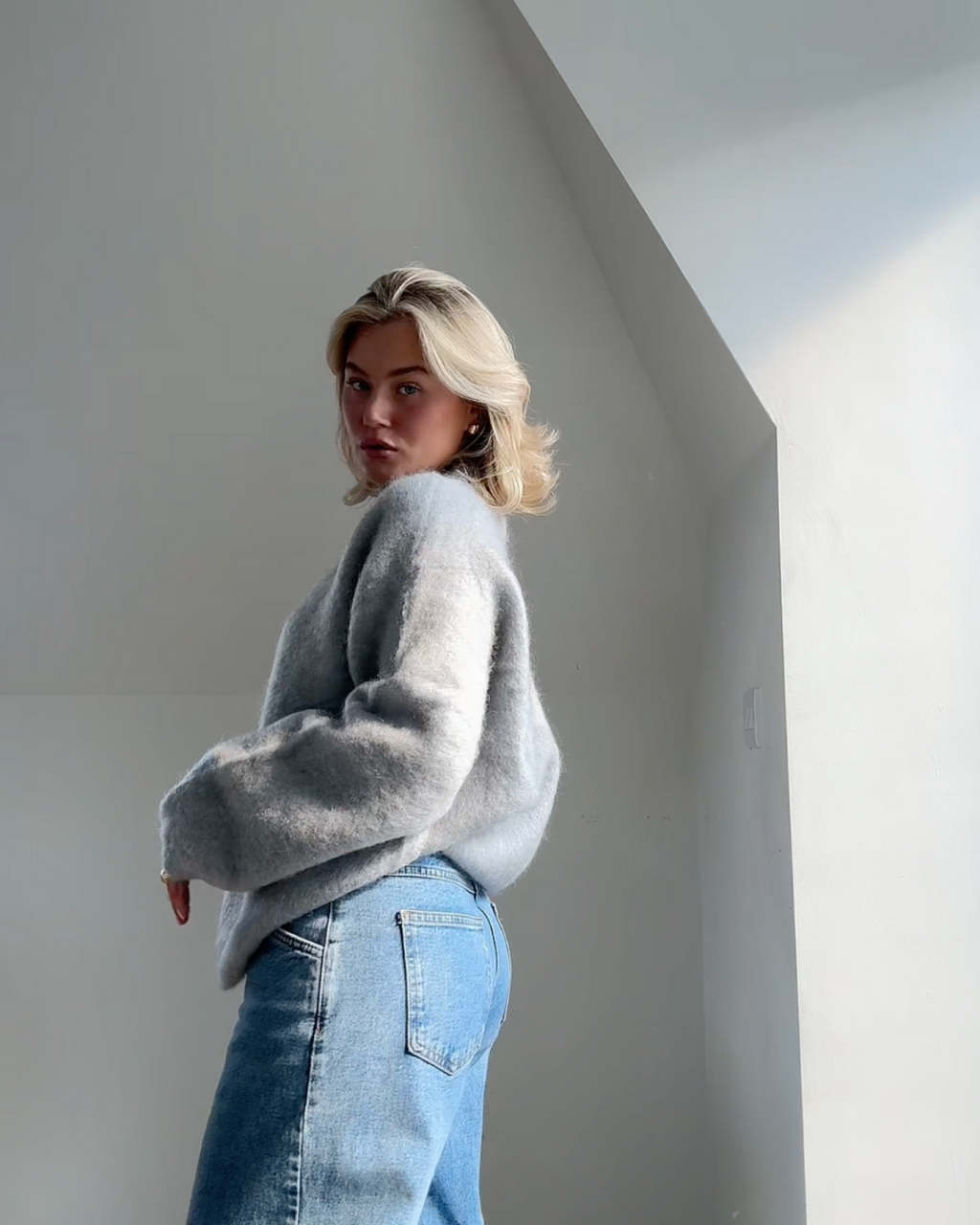 Valenzora | Mohair blend pullover with round neck