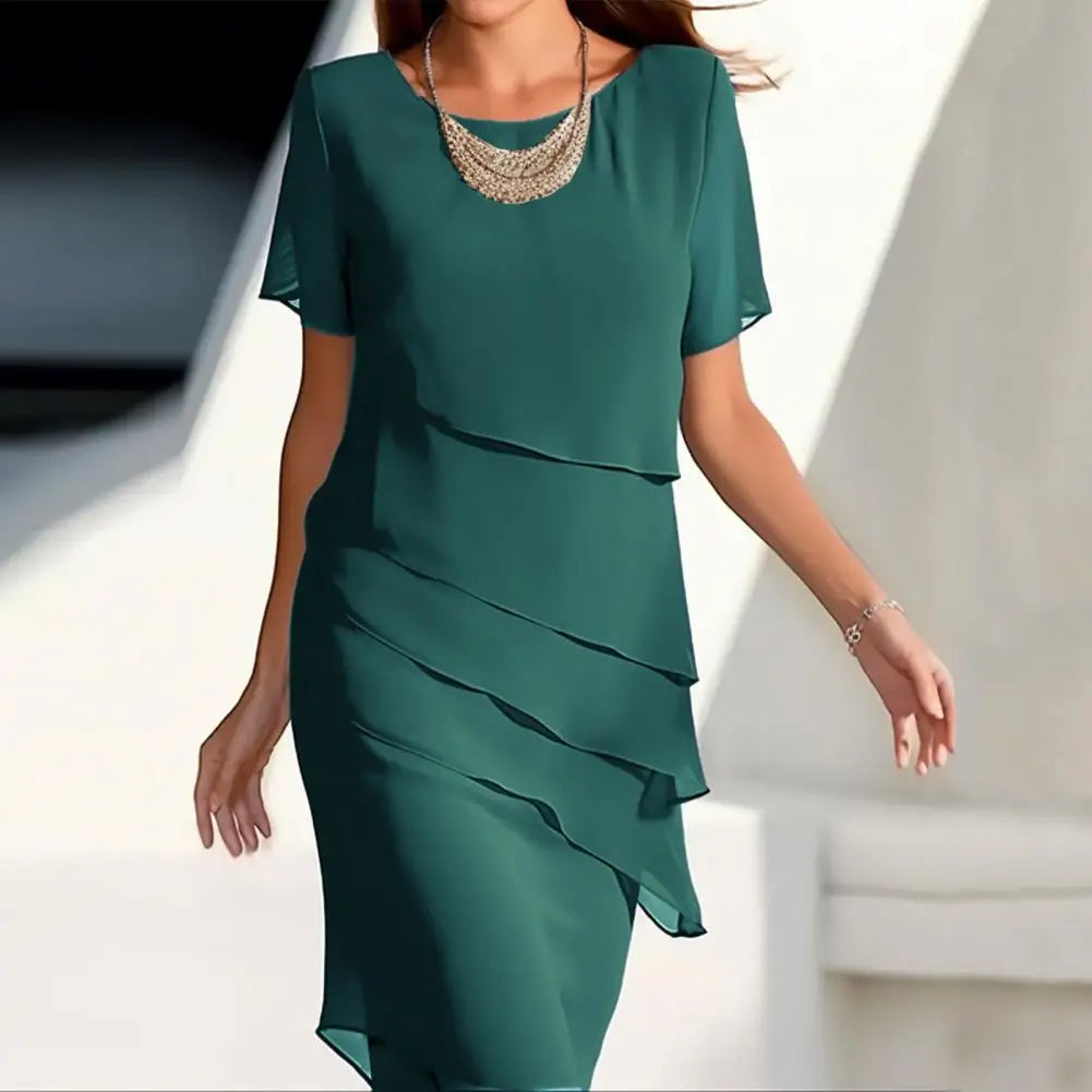 Valenzora | Elegant chiffon dress