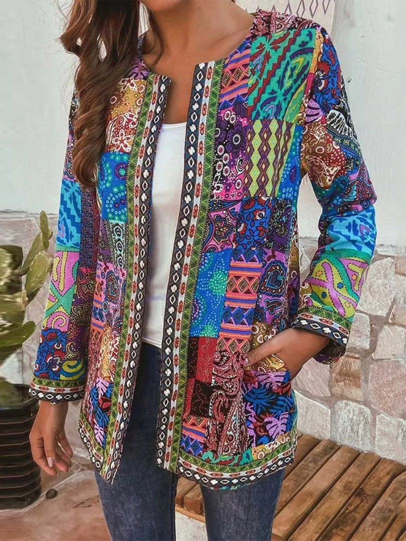 Valenzora | Women's Ethnic Floral Coat Jacket