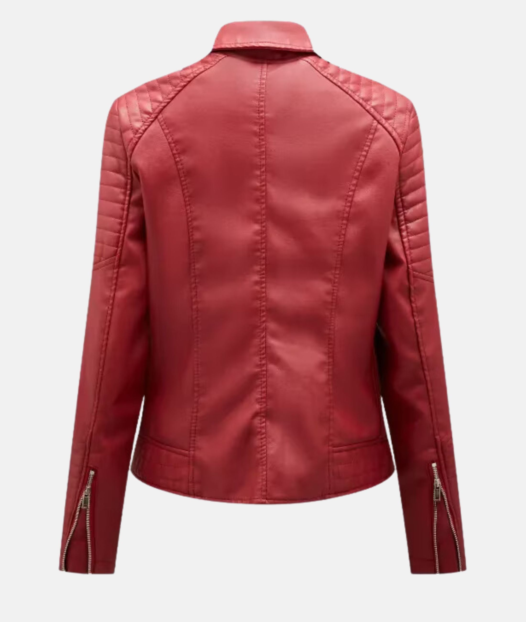 Valenzora | Women's leather jacket without hood - Stylish biker jacket
