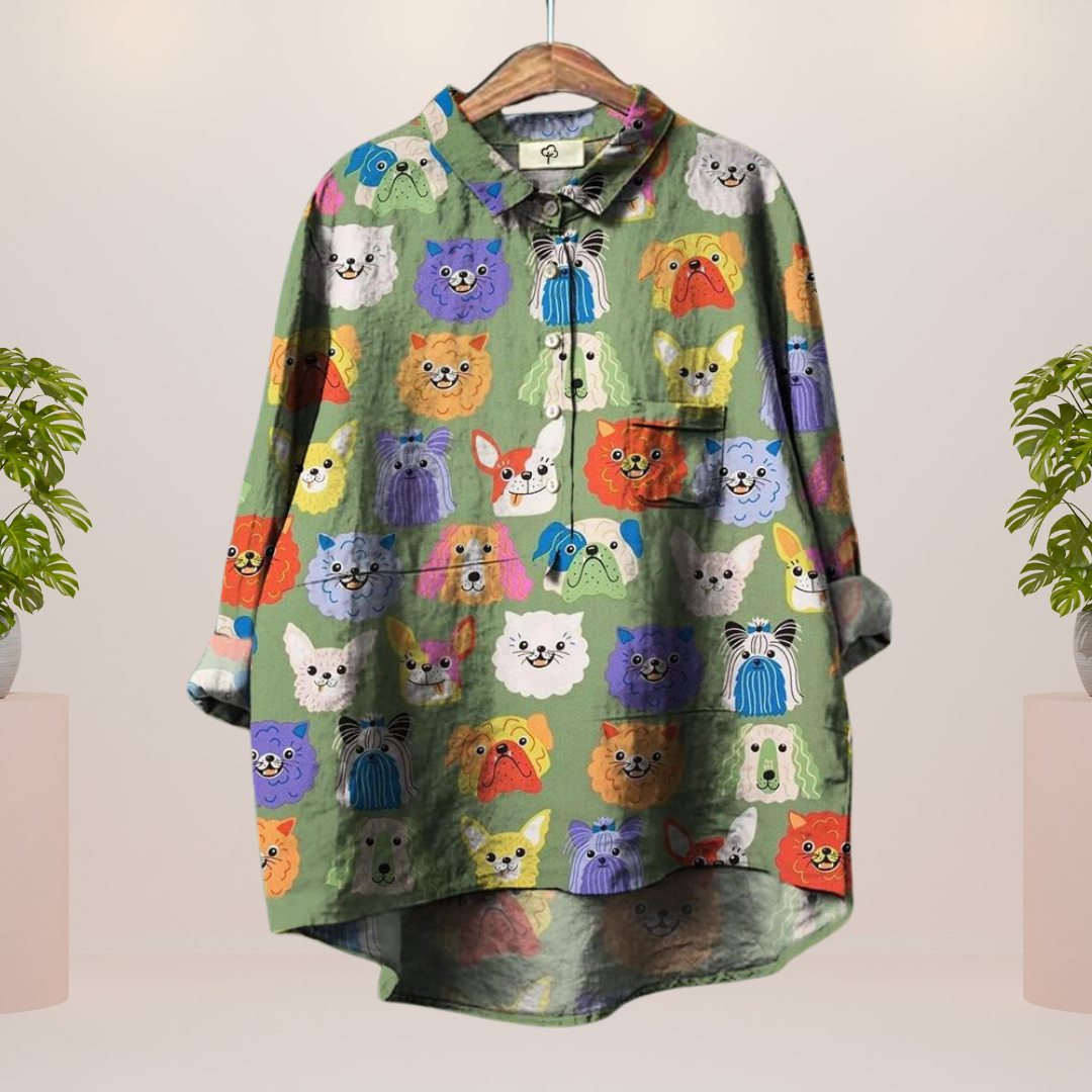 Valenzora | Exklusives Damenshirt mit Kunstdruck