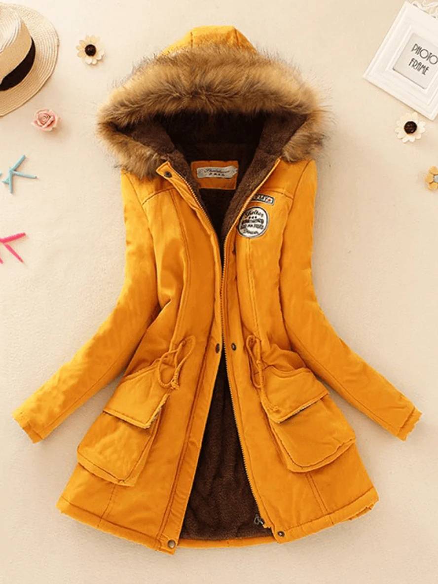 Valenzora | Women's parka in mid-length style with zipper
