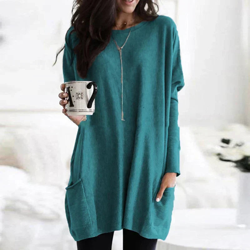 Valenzora – Oversized-Tunika-Pullover für Damen für entspannten Komfort