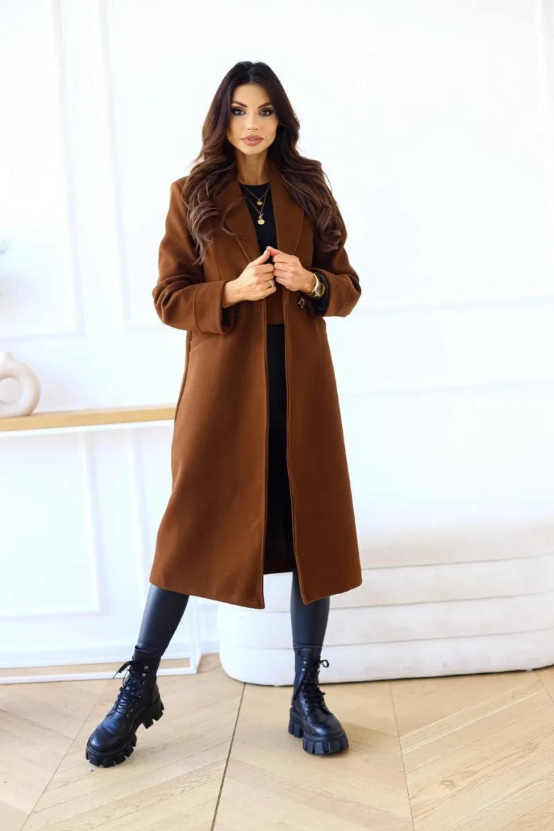 Valenzora | Klassischer langer Trenchcoat mit