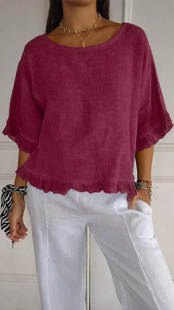 Valenzora | Loose linen shirt for warm days