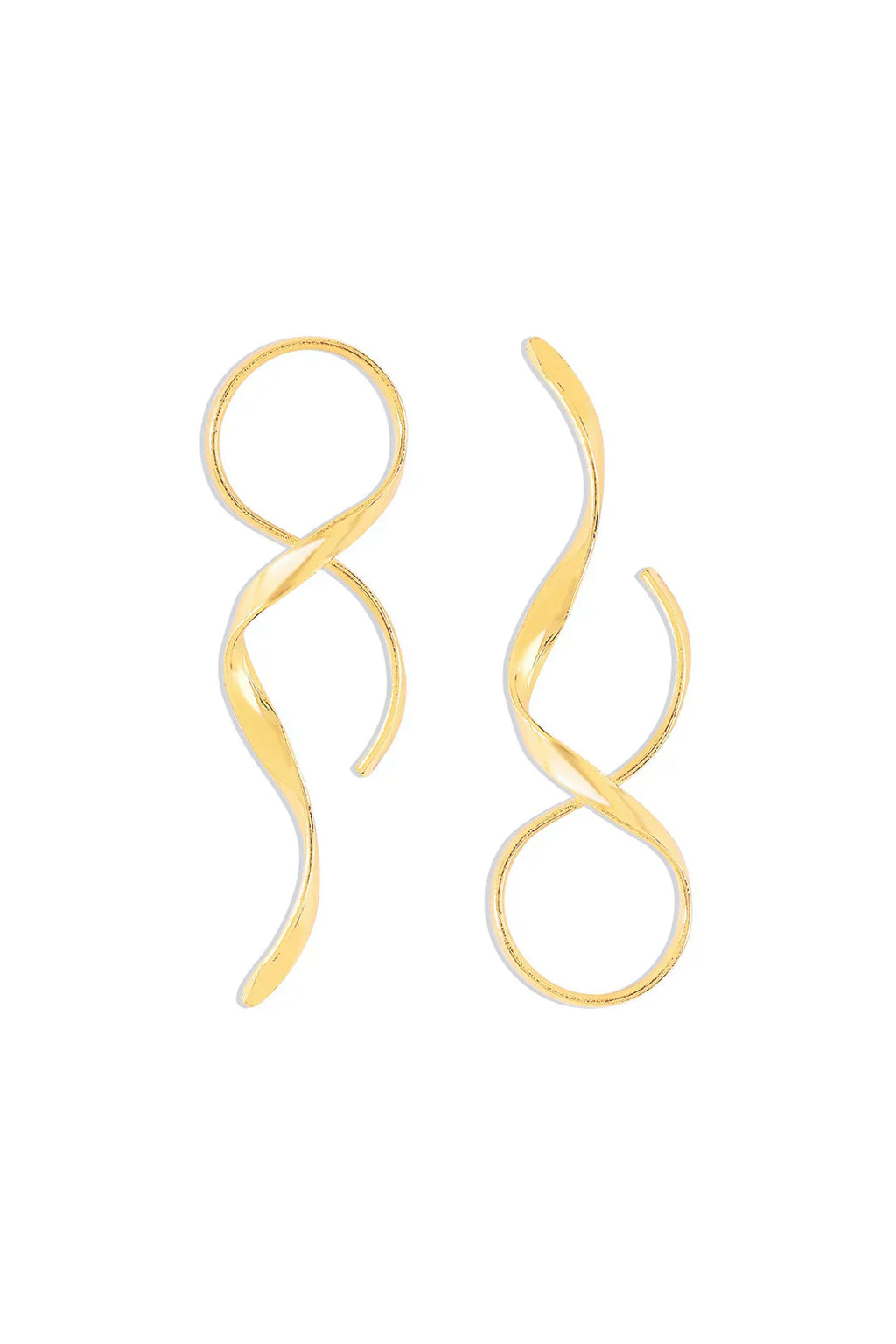 Valenzora | Schlanke Spiral-Ohrringe mit modernem Design für Damen